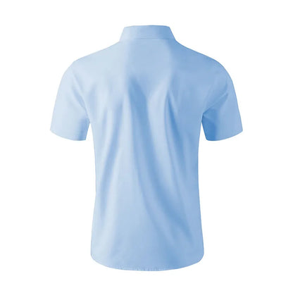 Men's Casual Short Sleeved Shirt Polyester Blend