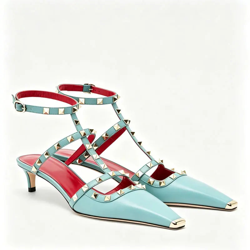 Summer High-Heeled Rivet Women's Sandals