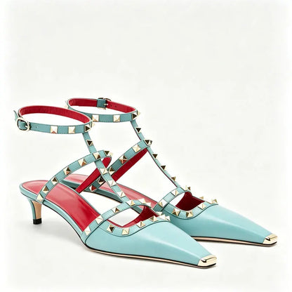 Summer High-Heeled Rivet Women's Sandals
