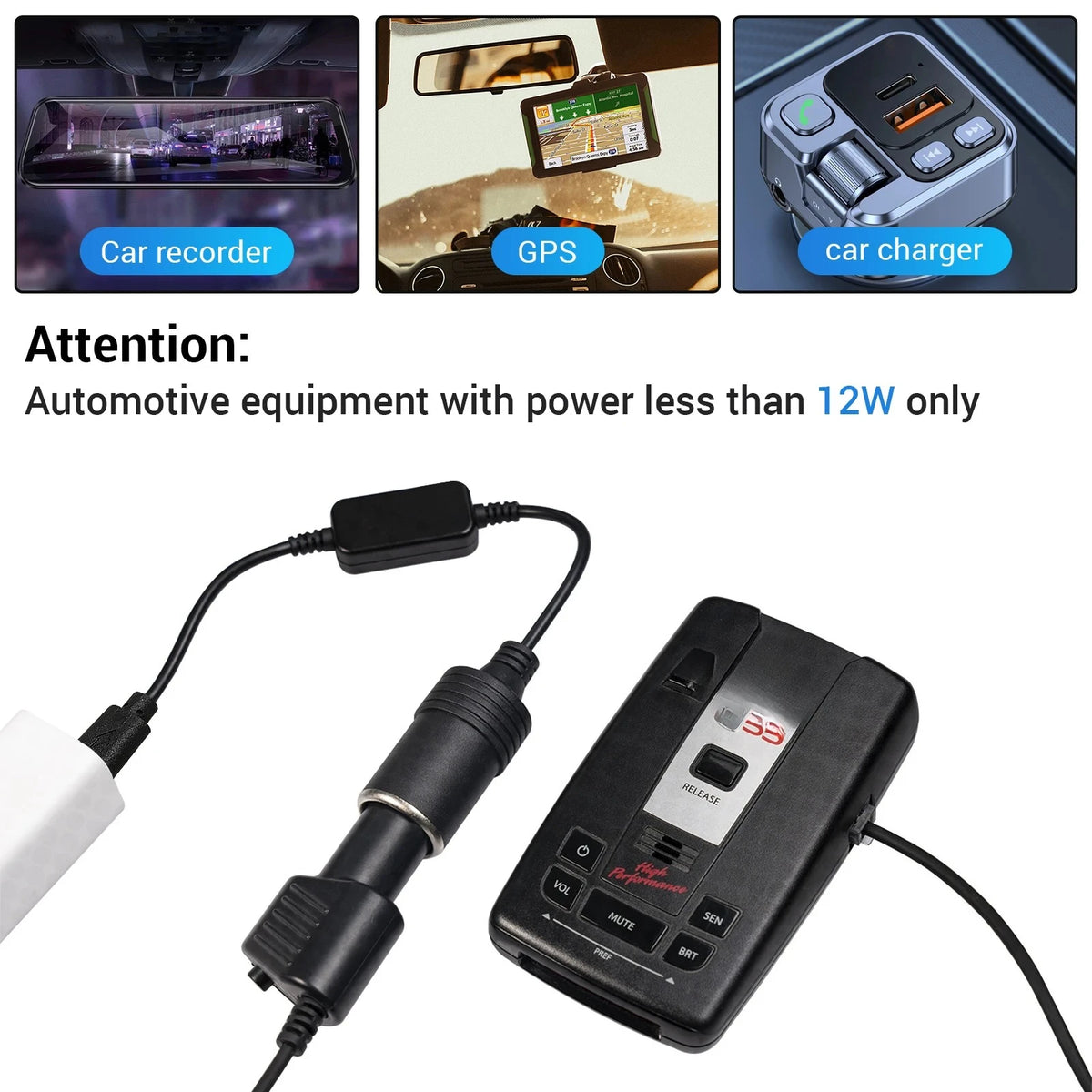 5V 2A USB to 12V Cigarette Lighter Socket Adapter