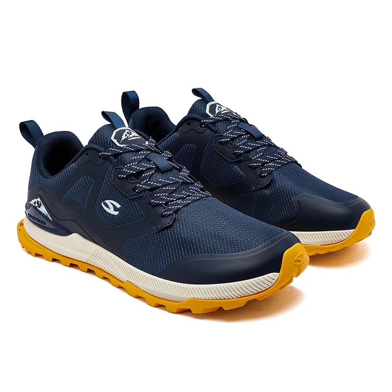 HOBIBEAR Hiking Sneakers Lace-Up Artificial Leather Shoes