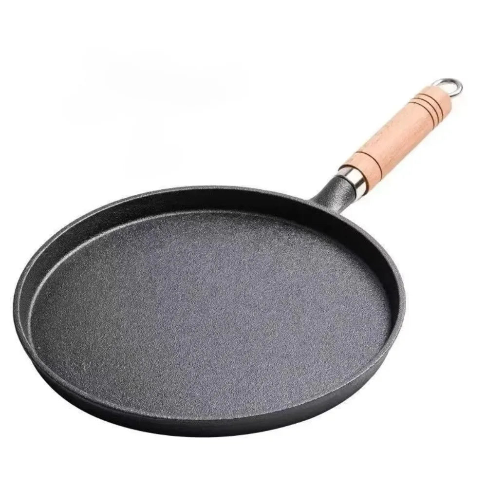 Cast Iron Frying Pan Uncoated Non-stick Crepe Maker