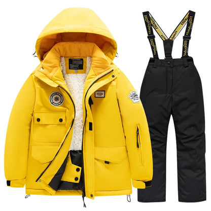 Winter Skiing Suit for Boys and Girls, Waterproof Polyester
