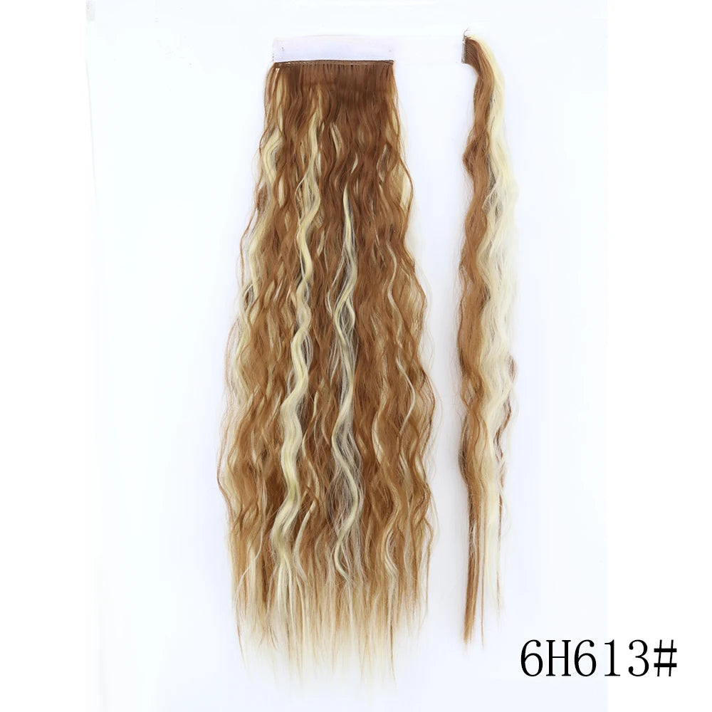 Long Straight Clip-in Ponytail Hair Extension Black