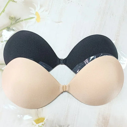 Silicone Push Up Bra for Women Strapless Natural Color