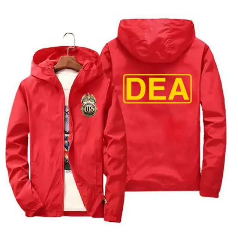 Men's Casual Printed Windbreaker Coat