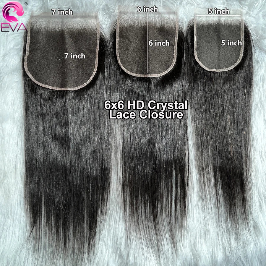 Eva 5x5 HD Lace Closure Straight Human Hair Closure