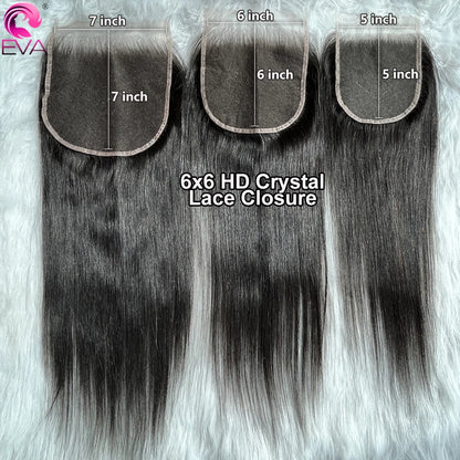 Eva 5x5 HD Lace Closure Straight Human Hair Closure