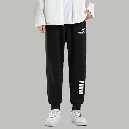 PUAIA Men's Loose Fit Jogging Trousers Polyester
