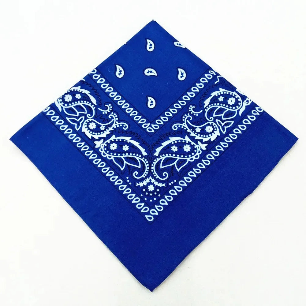 Unisex Polyester Paisley Bandana Hair Wrap