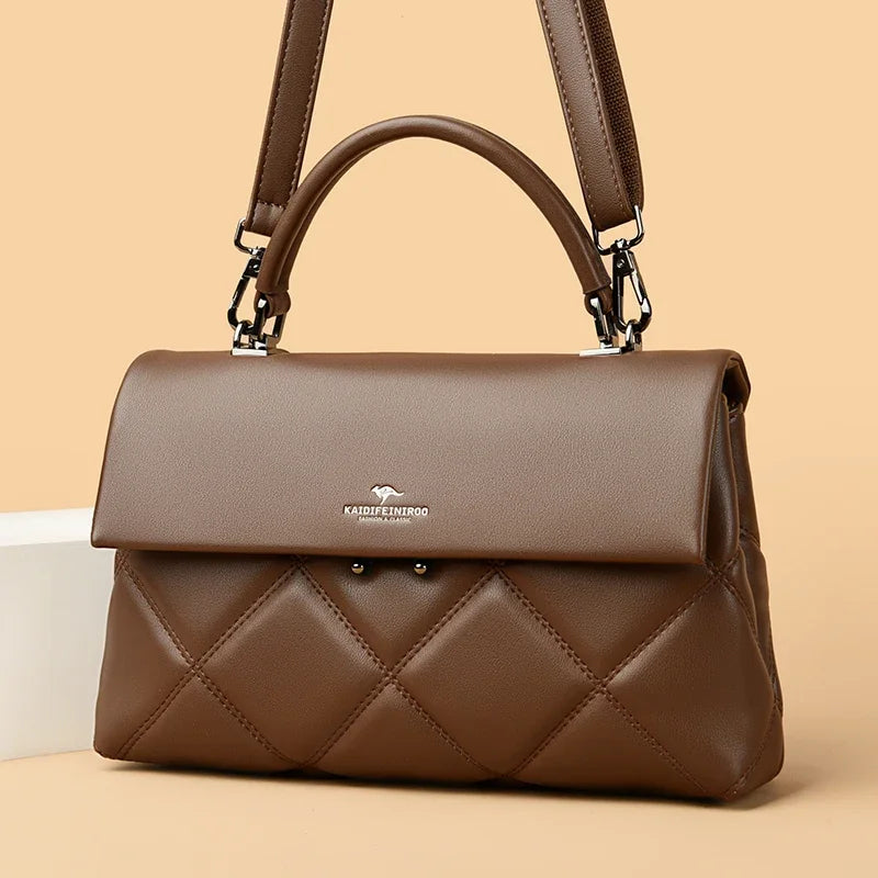 Women's Soft Leather Crossbody Handbag