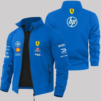 Ferrari Windproof Jacket for Men, Casual Polyester Outerwear