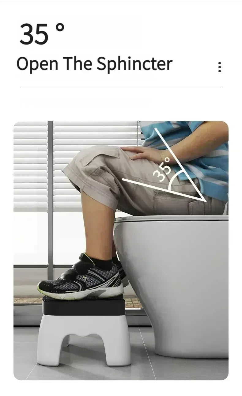 Universal Squatty Potty Toilet Stool - Plastic Waterproof Design