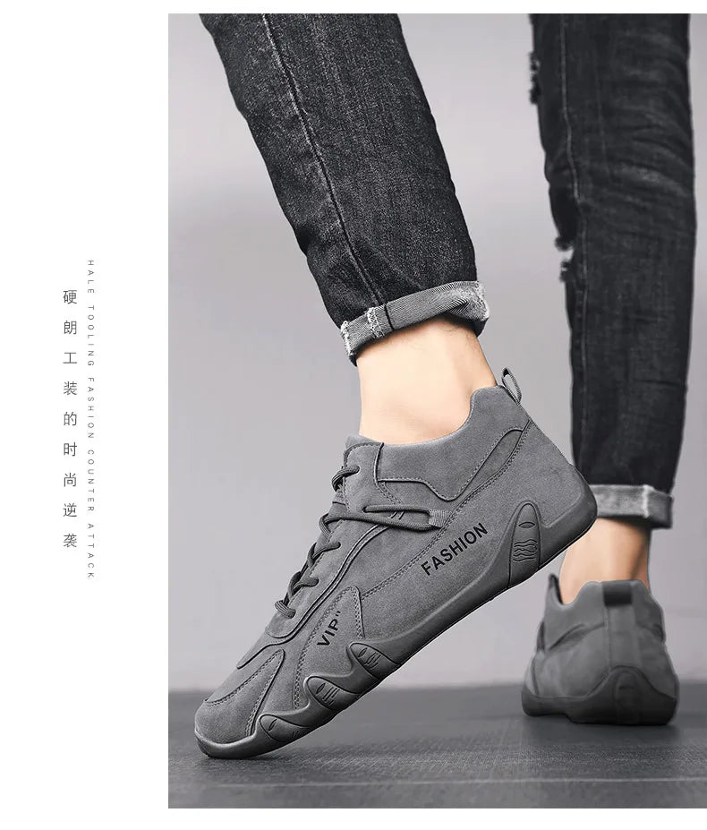 Men's Casual Hiking Shoes with Anti-Slip Comfort