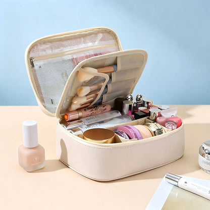 Large Capacity PU Cosmetic Bag for Travel