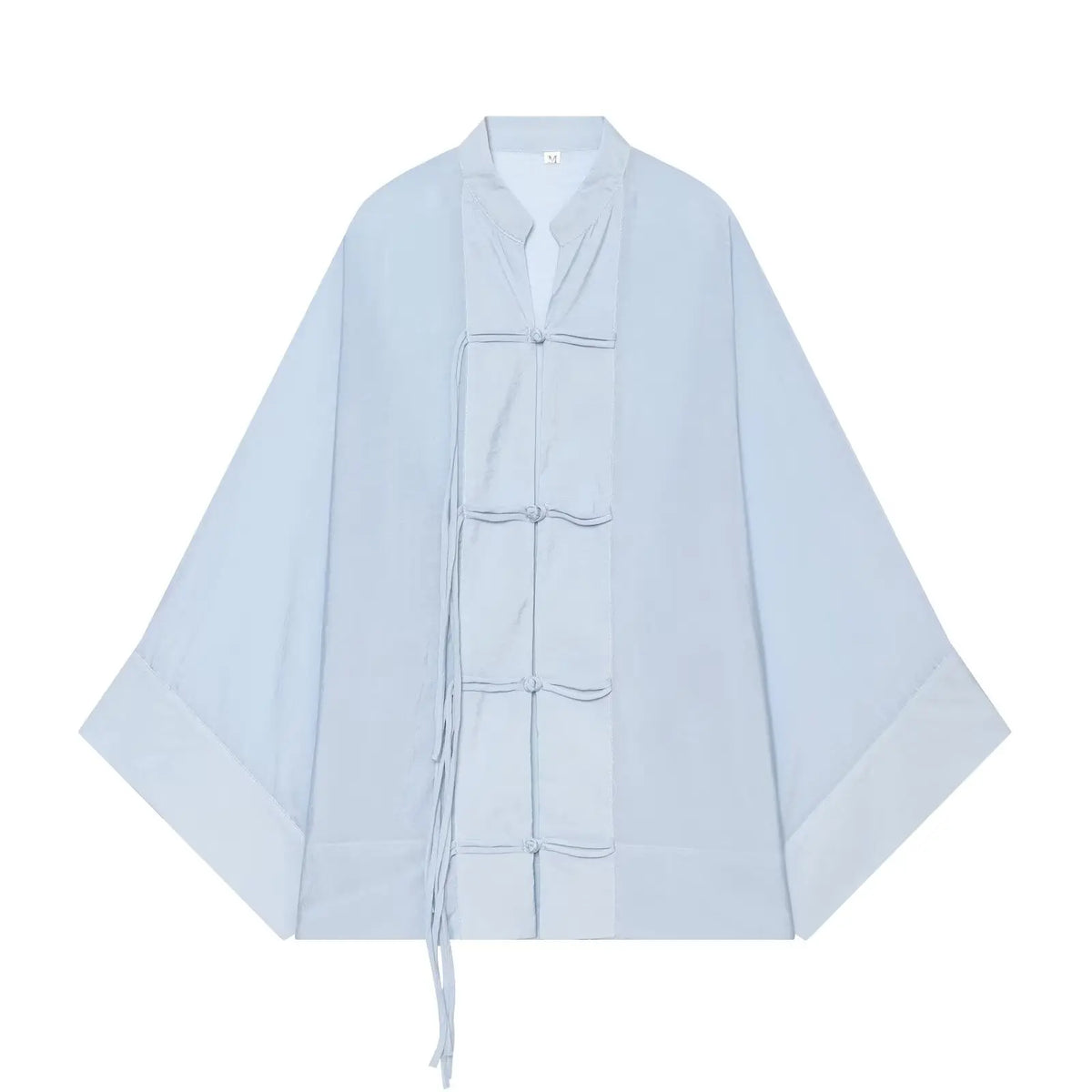 Women's Yellow Long Sleeve Shirt with Knot Decoration