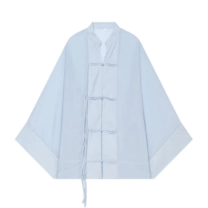Women's Yellow Long Sleeve Shirt with Knot Decoration