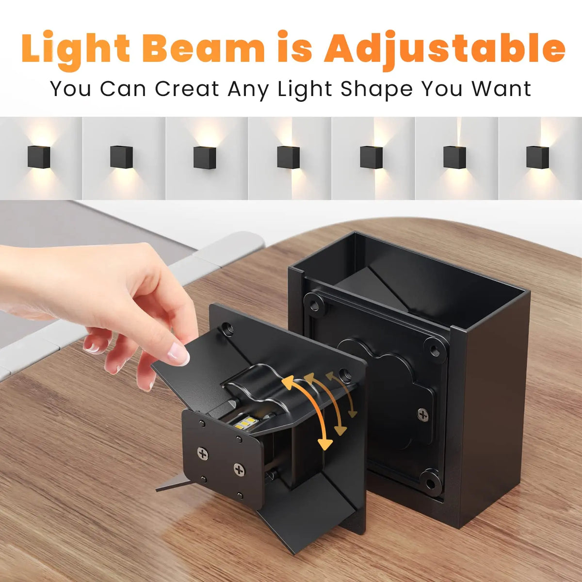 Modern LED Wall Sconces Black Aluminum Up Down Light