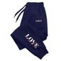 Womens LOVE Letter Print Casual Sweatpants