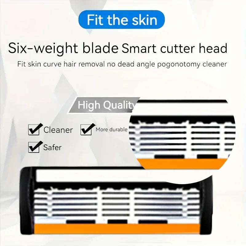Men's 6-Layer Safety Razor Set