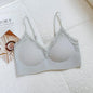 French Lace V Neck Seamless Wireless Bra S-XL