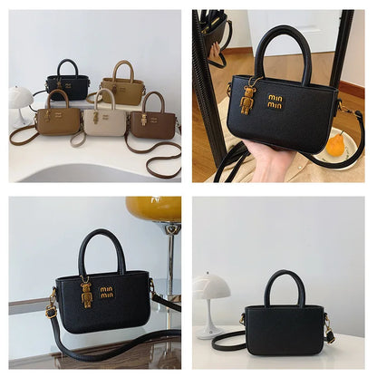 Women's Small Square Nylon Shoulder Bag for Mobile Phone