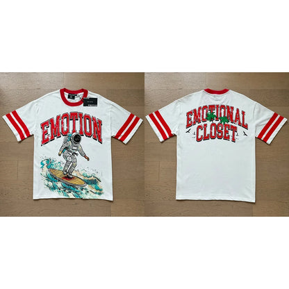 Mixed Emotion Cotton T-Shirt for Couples with Angel Print