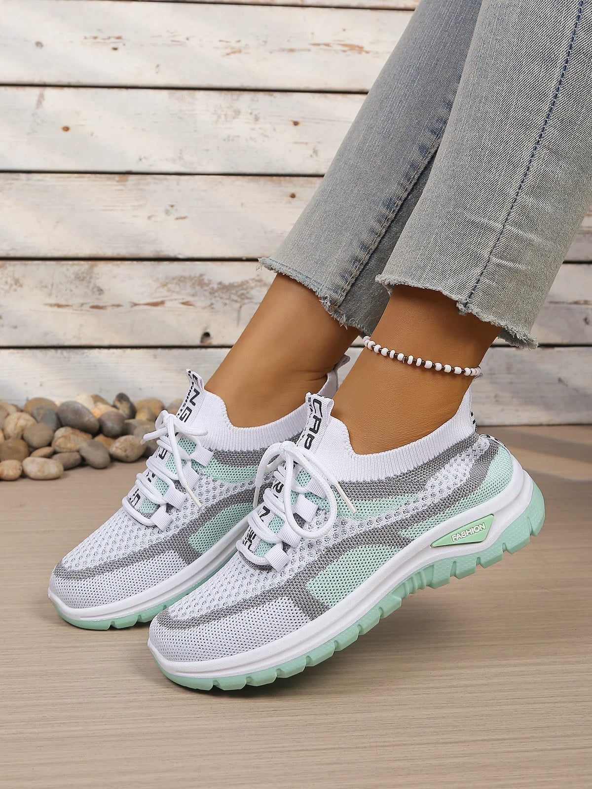 Women's Double-Color Canvas Work Sneakers