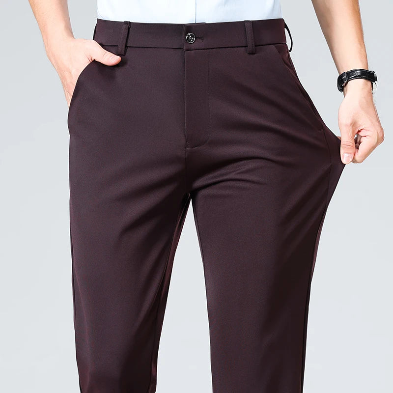 Men's Summer Casual Suit Pants Plus Size 28-42
