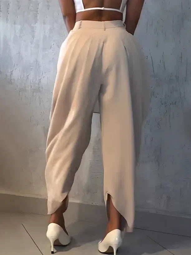 Women High Waist Loose Jogger Pants Casual Trousers