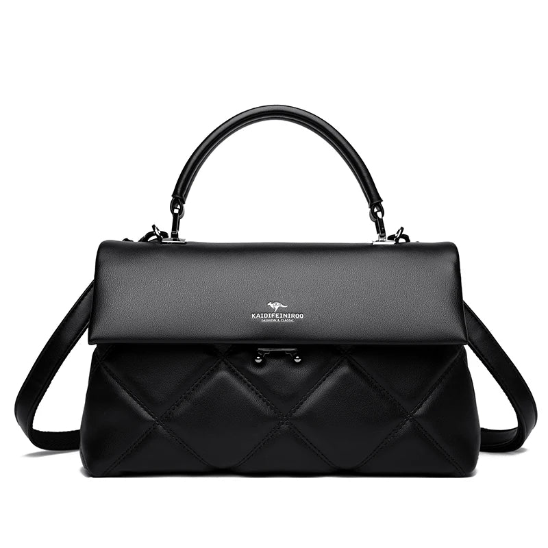 Women's Soft Leather Crossbody Handbag