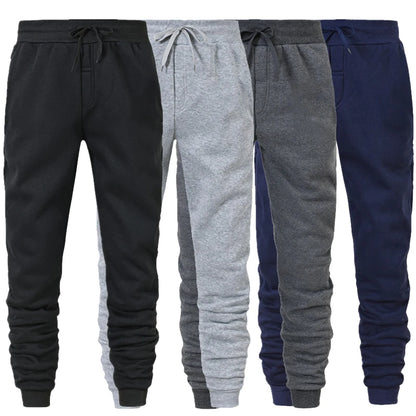 Men's Casual Polyester Sweatpants for Gym and Jogging