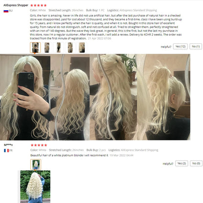 613 Piano Blonde Body Wave Hair Bundles Synthetic Extensions