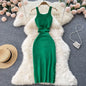YuooMuoo Women Knitted Bodycon Dress with Cut Out Waist