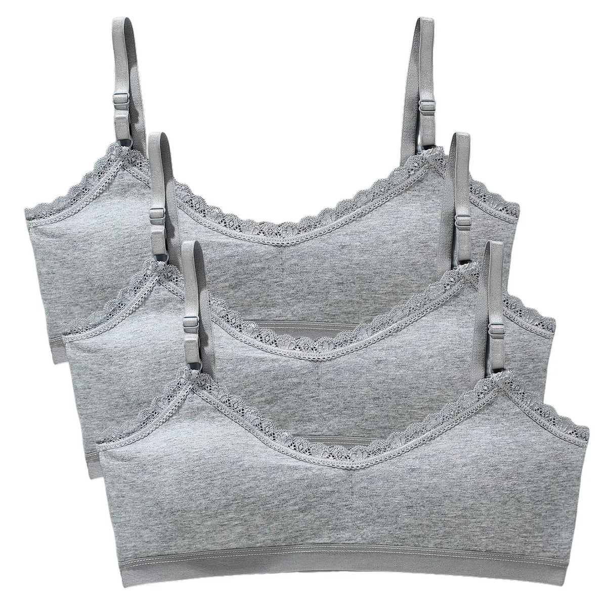 Girls Lace Training Bras Set Cotton Padded Daily Wear