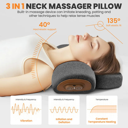 Heated Neck Massage Pillow