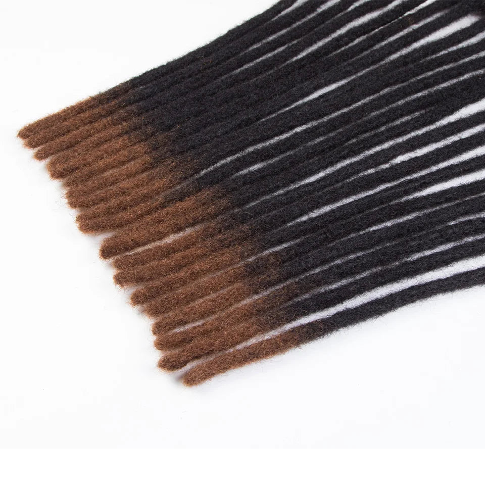 Kinky Straight Human Hair Dreadlocks Extensions 10 20 40 60 Strands