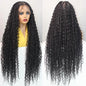 Boho Braided Synthetic Full Lace Wig Blonde Curly Ends