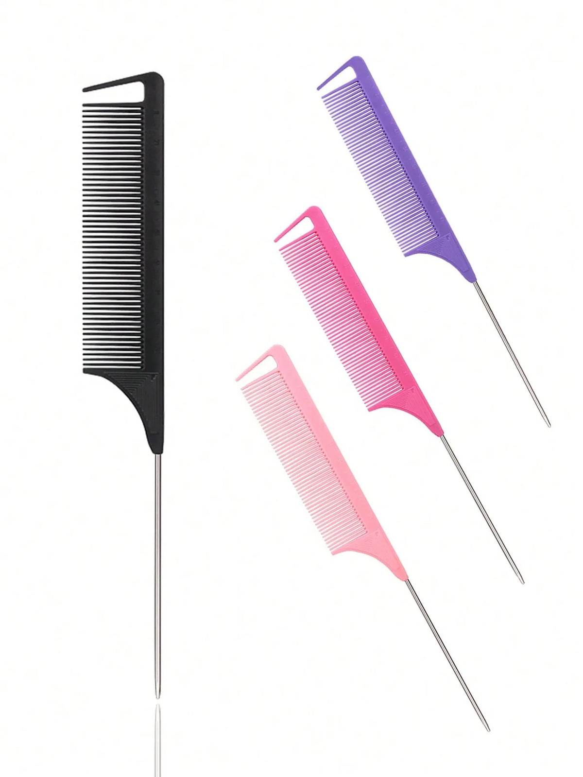 Stainless Steel Pointed Tail Hair Comb for Wigs