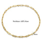 Vintage Textured Stainless Steel Necklace