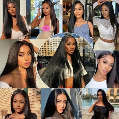 Brazilian Straight Human Hair Wig 13x4 Transparent Lace