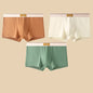 Men's Cotton Boxer Shorts 3Pcs Solid Color Set