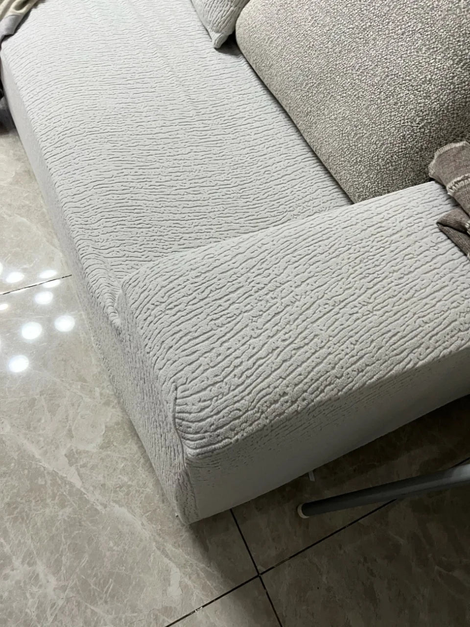 Jacquard Sofa Cover Thick Elastic for L-Shaped Sofa