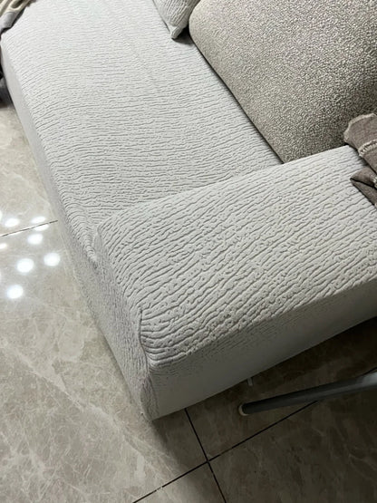 Jacquard Sofa Cover Thick Elastic for L-Shaped Sofa