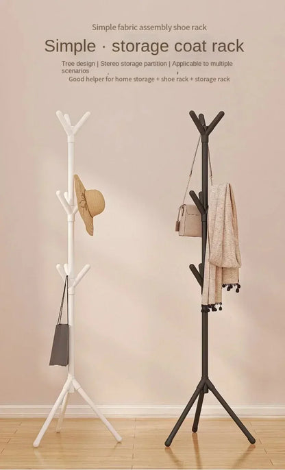 Vertical Clothes And Hats Rack - Plastic Coat Hook