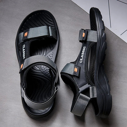 Men's Casual Ankle-Wrap Sandals with EVA Insole