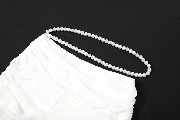 Sexy Bead Patchwork 2-Piece Set Women Halter Bra and Bottom