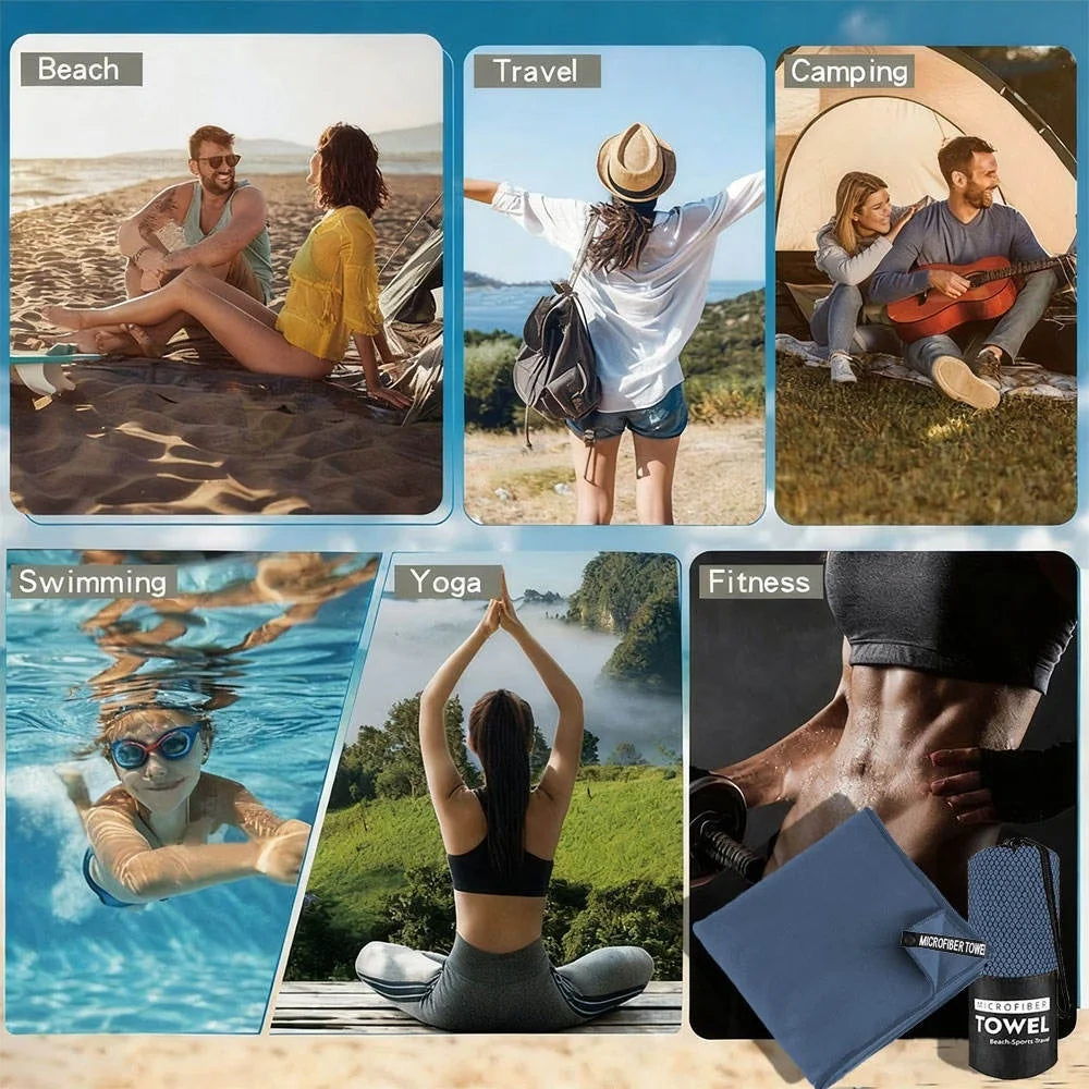 Microfiber Quick Dry Sports Towel for Gym and Beach