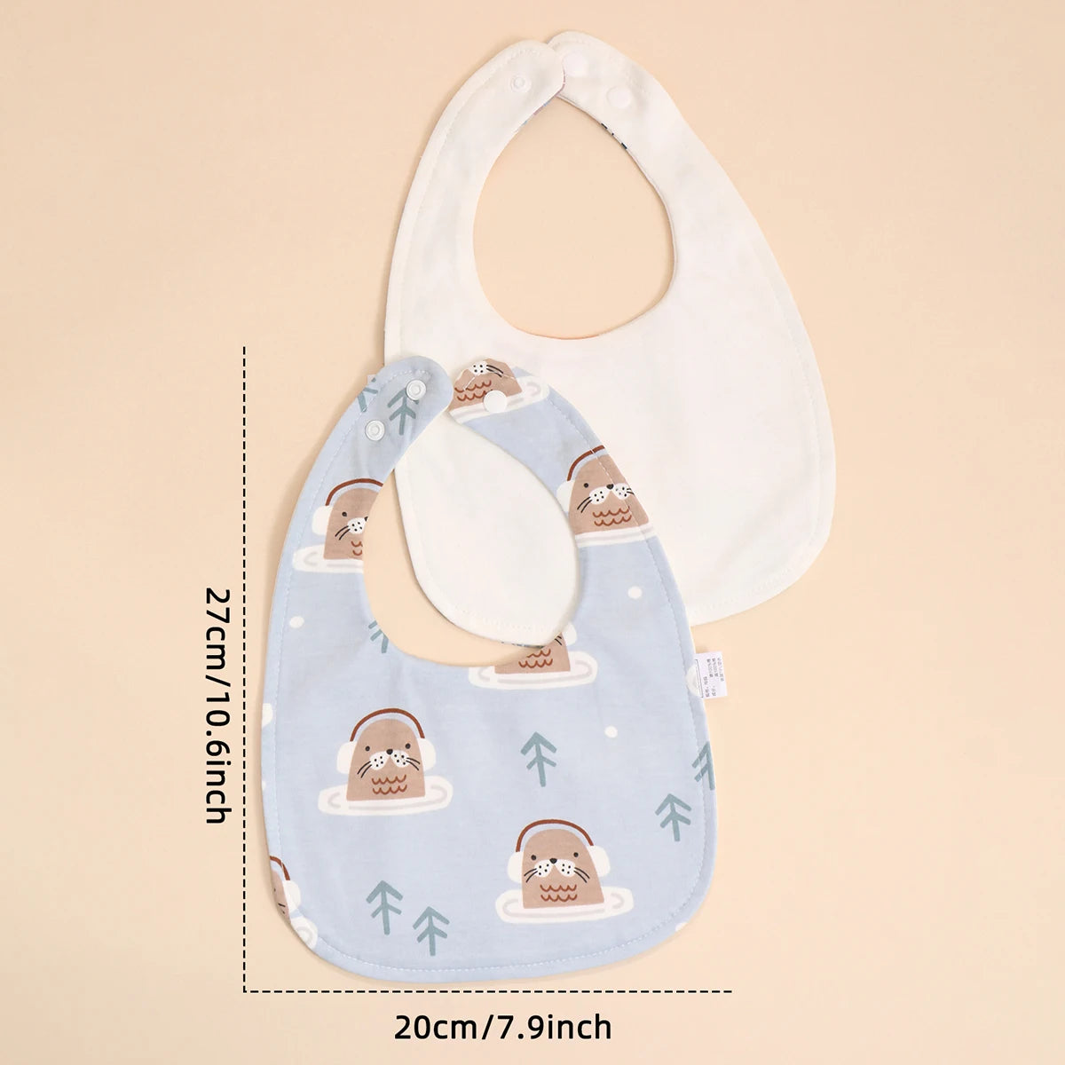 4pcs Cotton Baby Adjustable Bibs Bandana Scarf