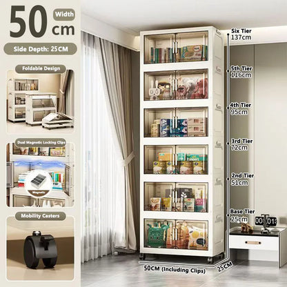 Large Capacity Plastic Folding Storage Cabinet